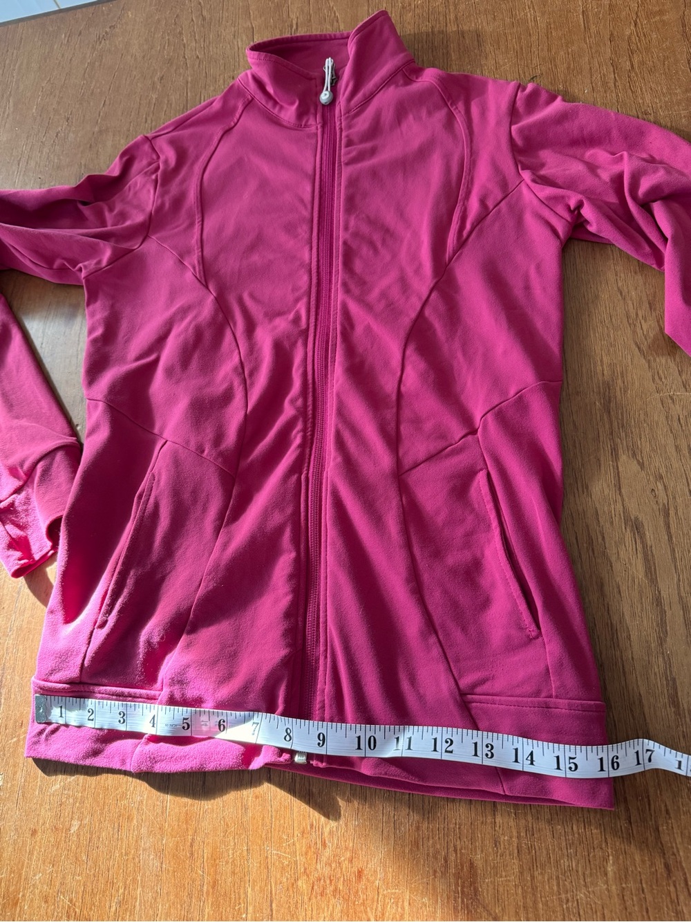 Denver Hayes Fuchsia Raspberry Stretch Full-Zip Athletic Jacket – Size Small - Picture 3 of 9